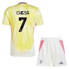 Maillot de Supporter Juventus Chiesa 7 Extérieur 2024-25 Pour Enfant